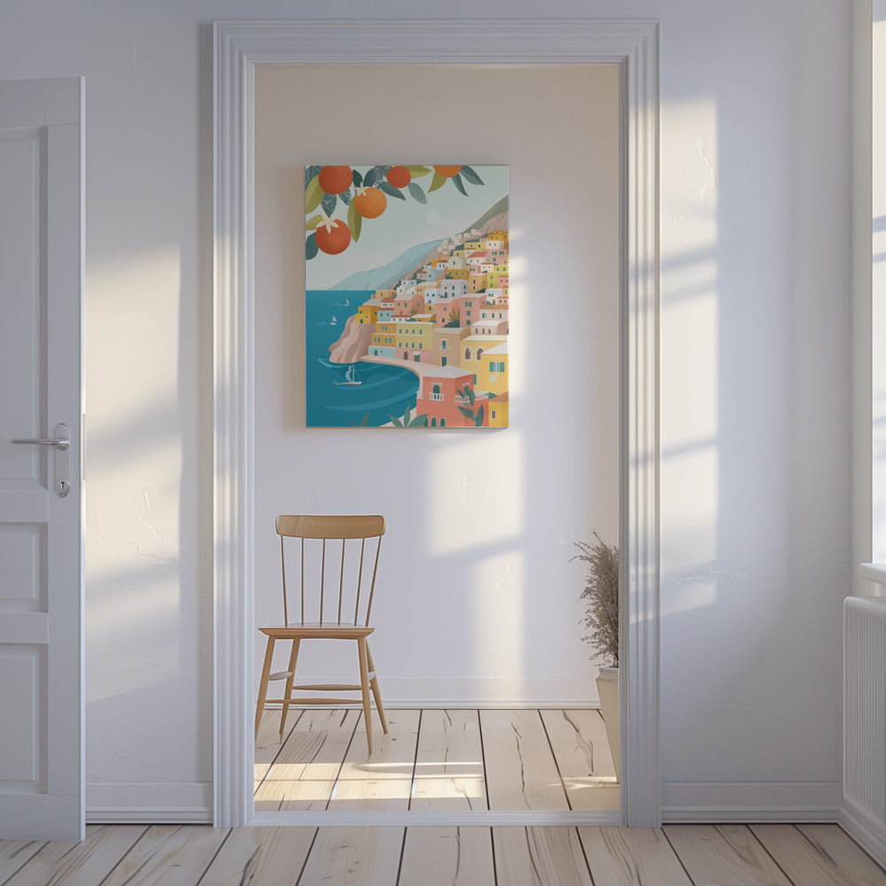 Positano kust Italië | Canvas