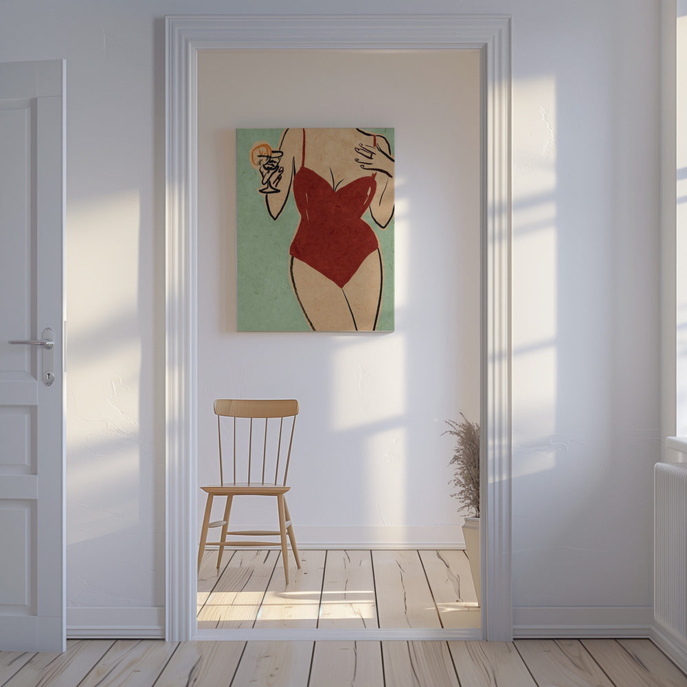 Strandmeisje | Canvas