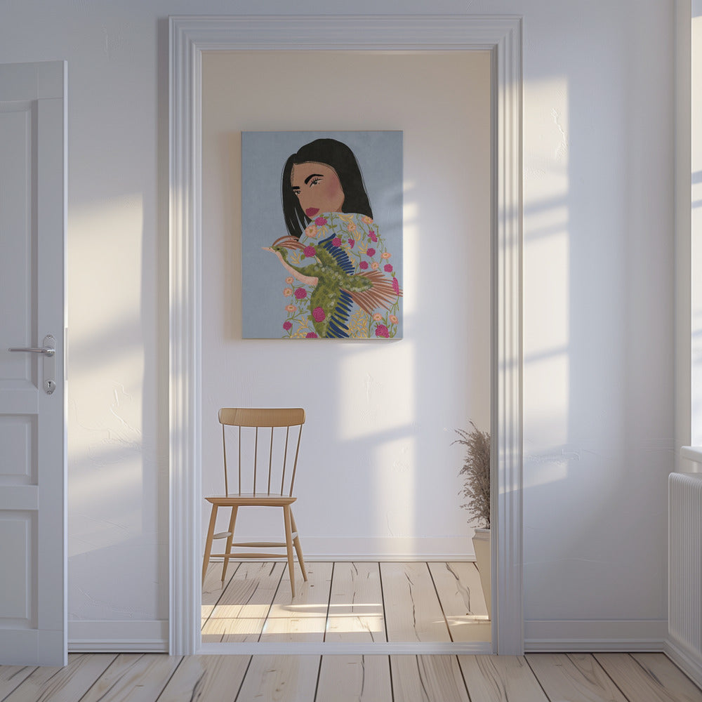 Meisje met kraan | Canvas