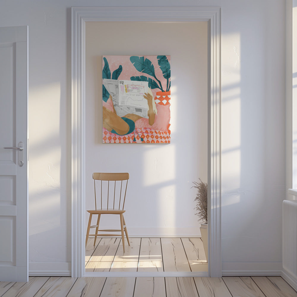 Bohemian Morning News Kunstdruk | Canvas
