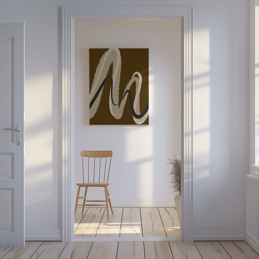Vloeiende golven | Canvas