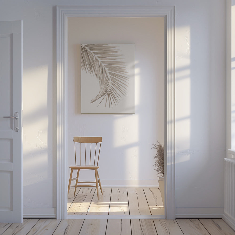 Bruin blad | Canvas