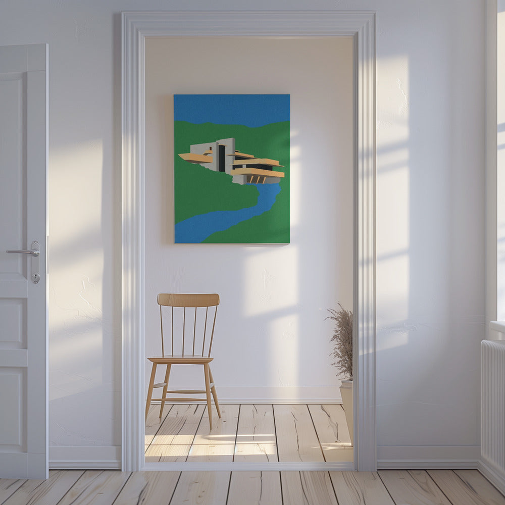 Frank Loyd Wright Vallend water | Canvas
