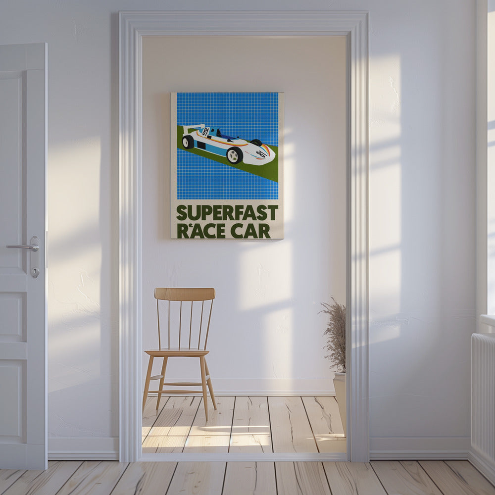Supersnelle raceauto | Canvas