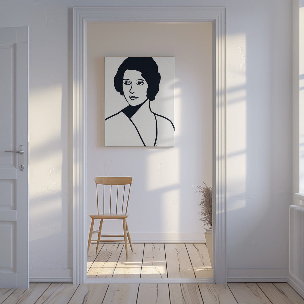 Vintage vrouw | Canvas