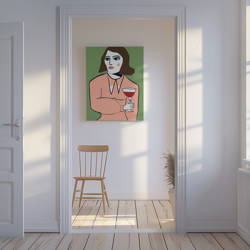 Wijndame | Canvas