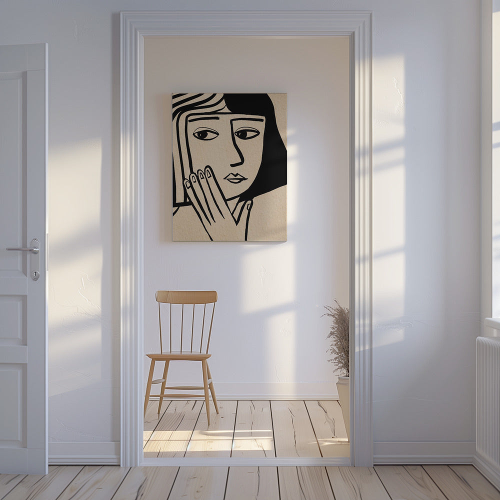 Meisje met de look | Canvas