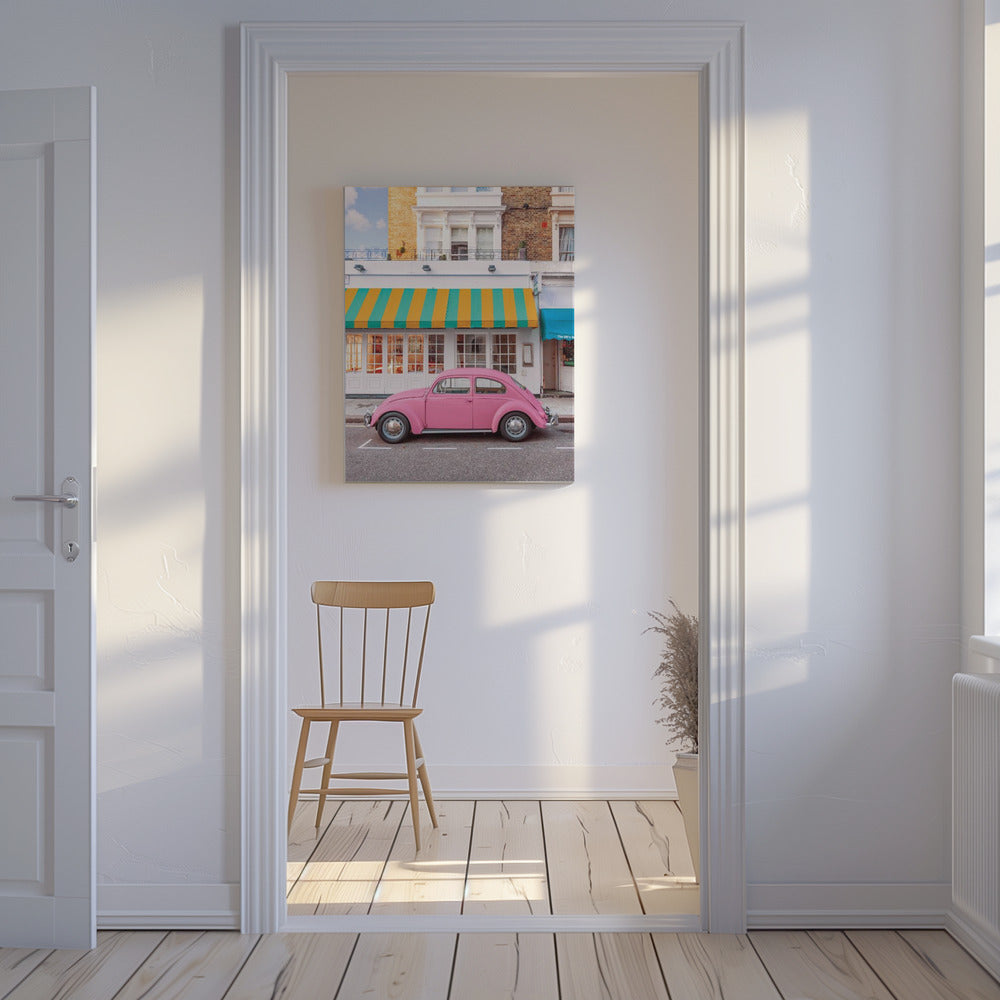 Roze rit | Canvas