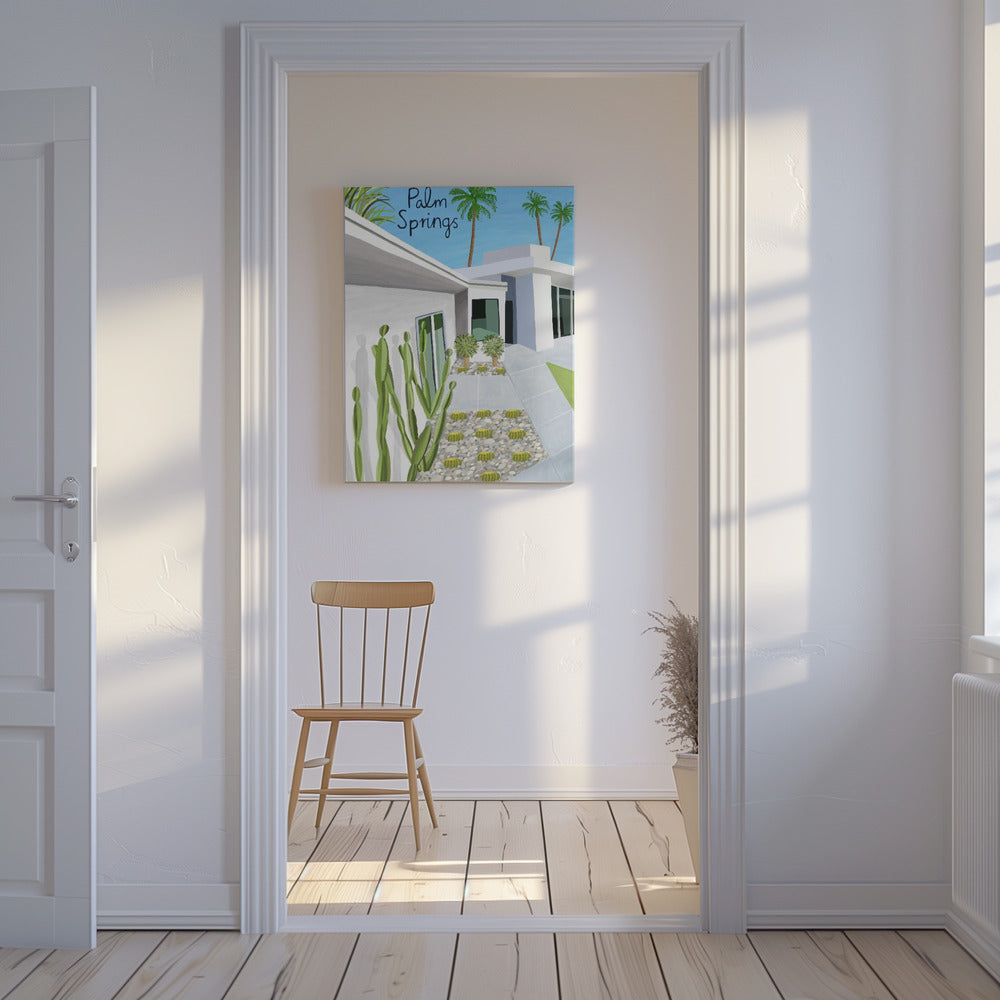 Moderne architectuur van Palm Springs door kunstenaar Carla Daly | Canvas