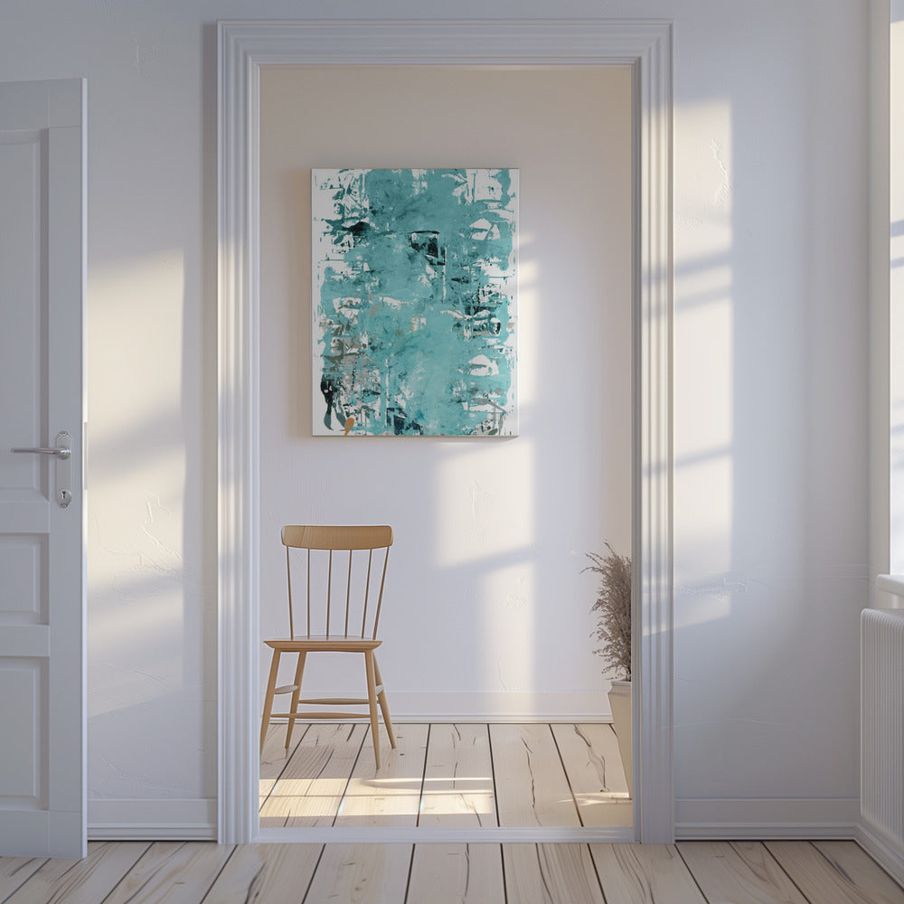 Abstracte neutrale krassen 3 | Canvas