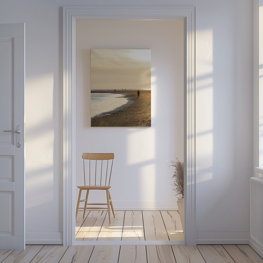 Avond op het strand 1 | Canvas