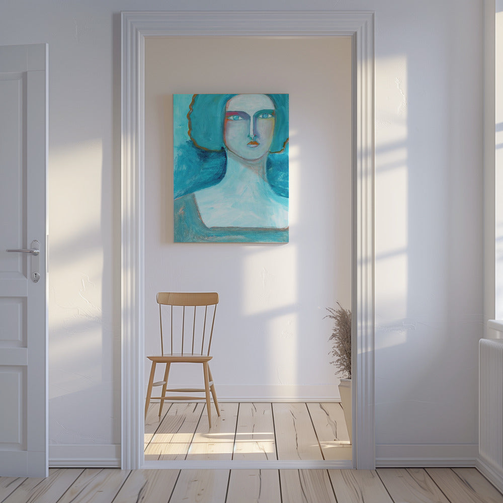 Aqua Girl | Canvas