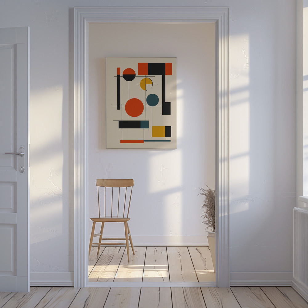 Geometric Shapes And A Balanced Color PaletteGeometric Harmony | Canvas