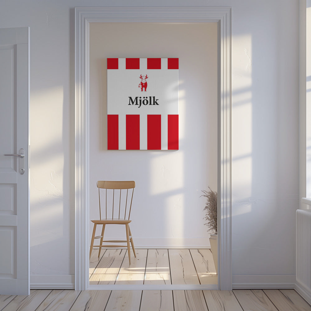 Mjölk Röd | Canvas