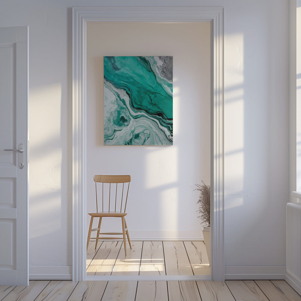 Getijden van een verborgen lagune | Canvas