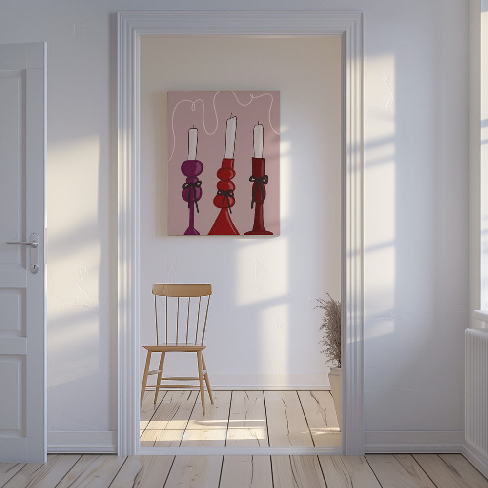 Trio of Candles | Canvas