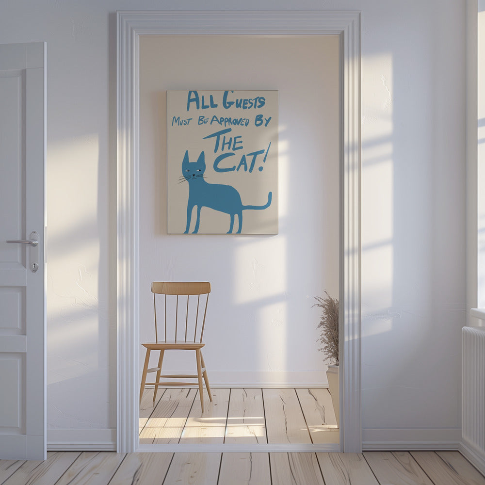 Alle gasten moeten door de kat worden goedgekeurd! | Canvas