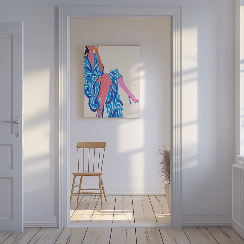 Portret Vrouw in gewaad | Canvas