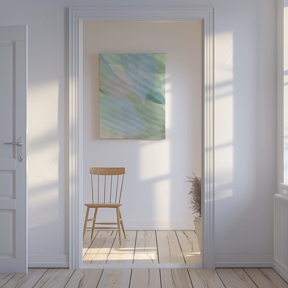Soft Pastel Leaves 1 | Canvas