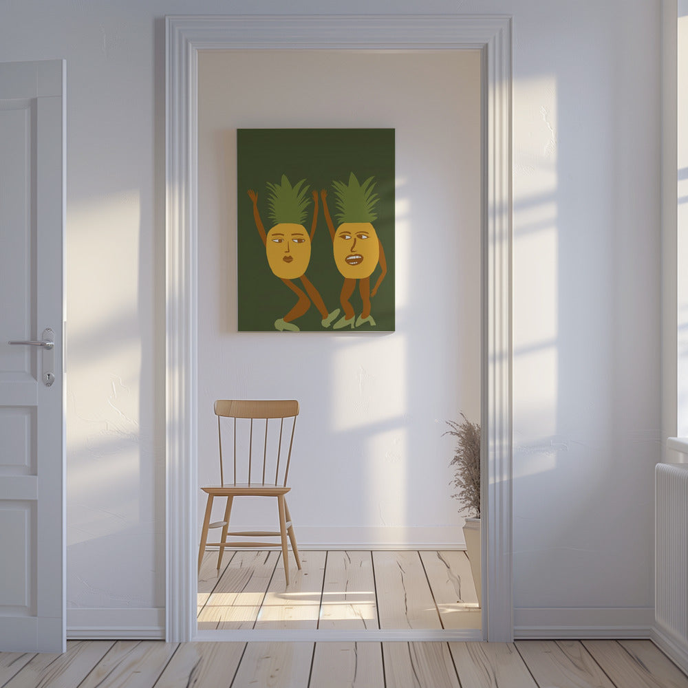 Dansende ananas | Canvas