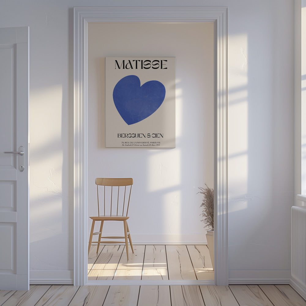 Blauw Hart | Canvas