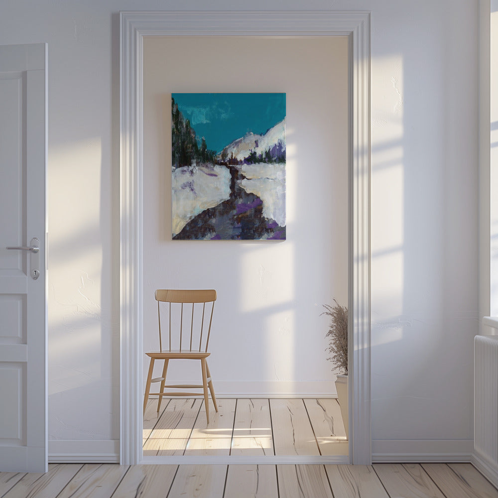 Wintertafereel in het bos 3 | Canvas