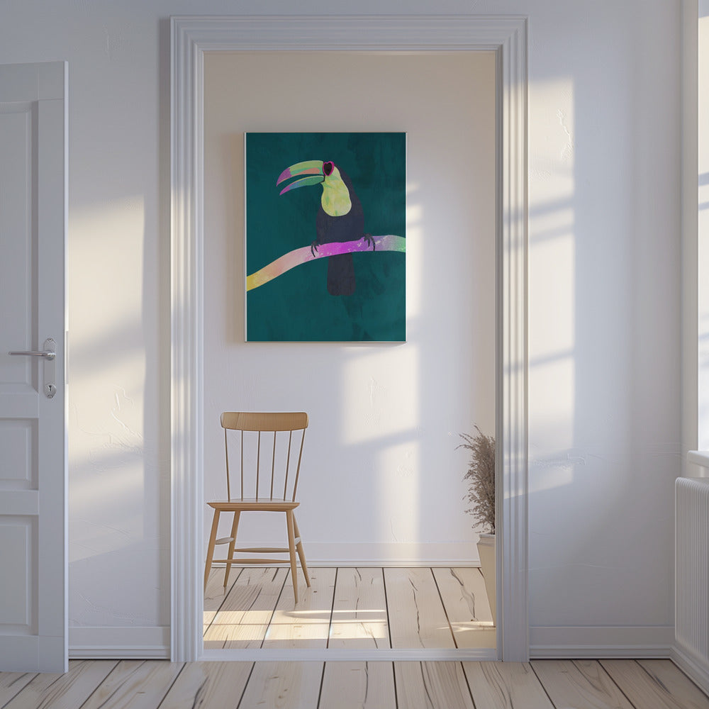 Regenboogtoekan | Canvas