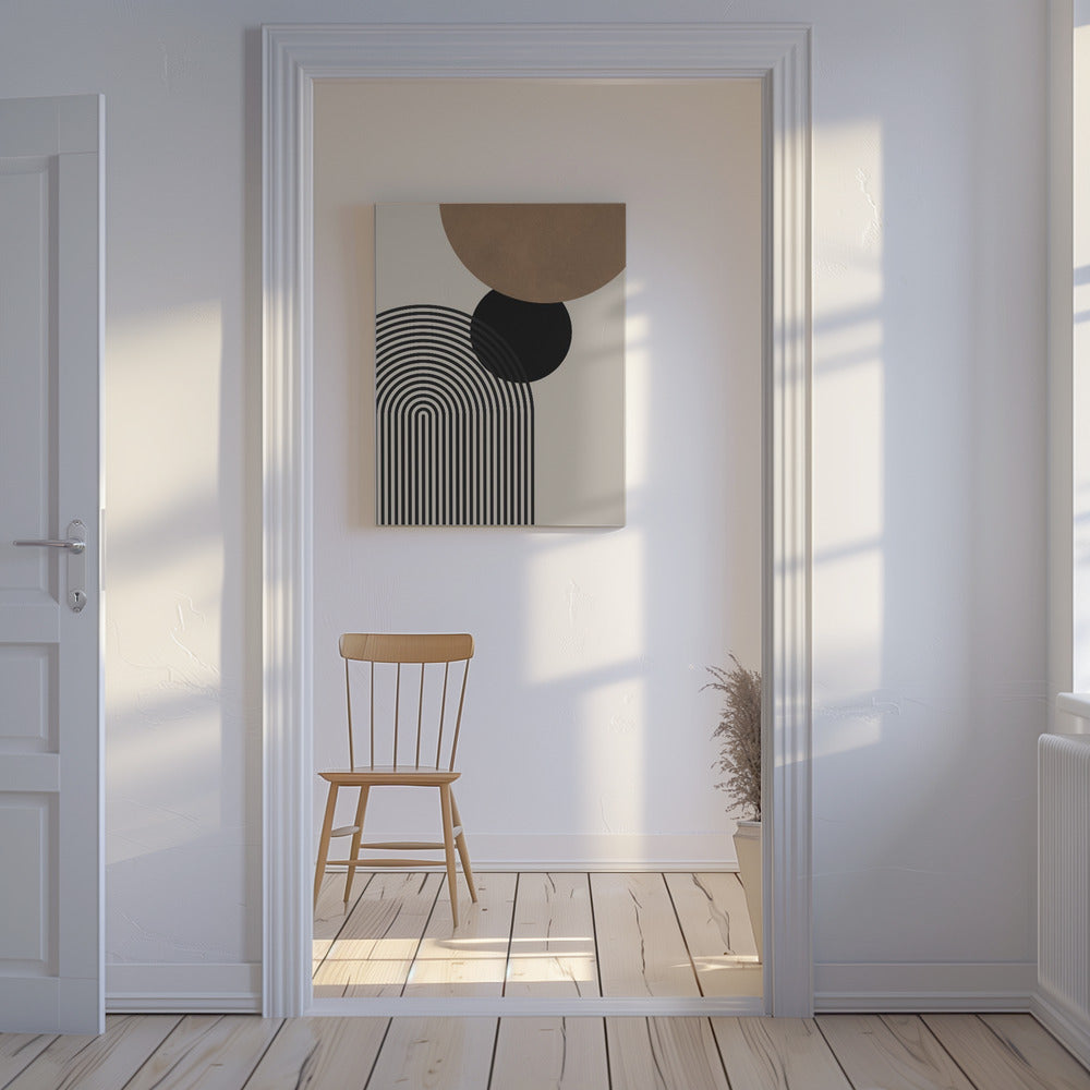 Compositielijnen en cirkels 4 | Canvas