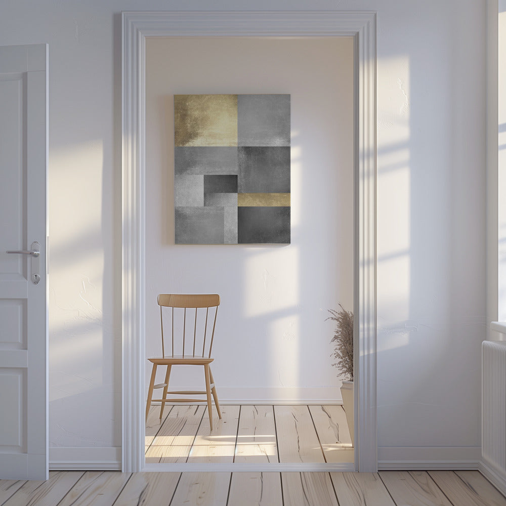 Goud- en zilvertexturen 5 | Canvas