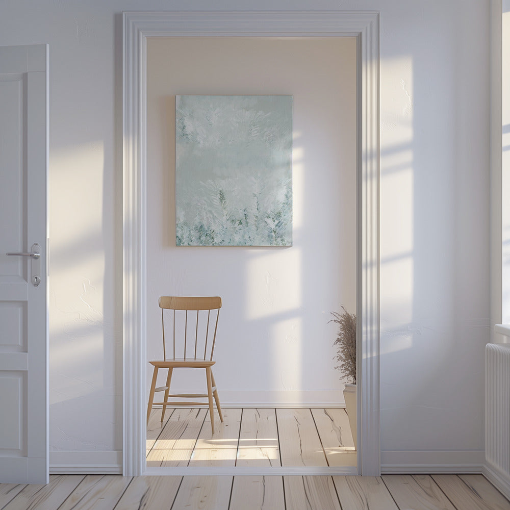 Winterwit bos scène 2 | Canvas