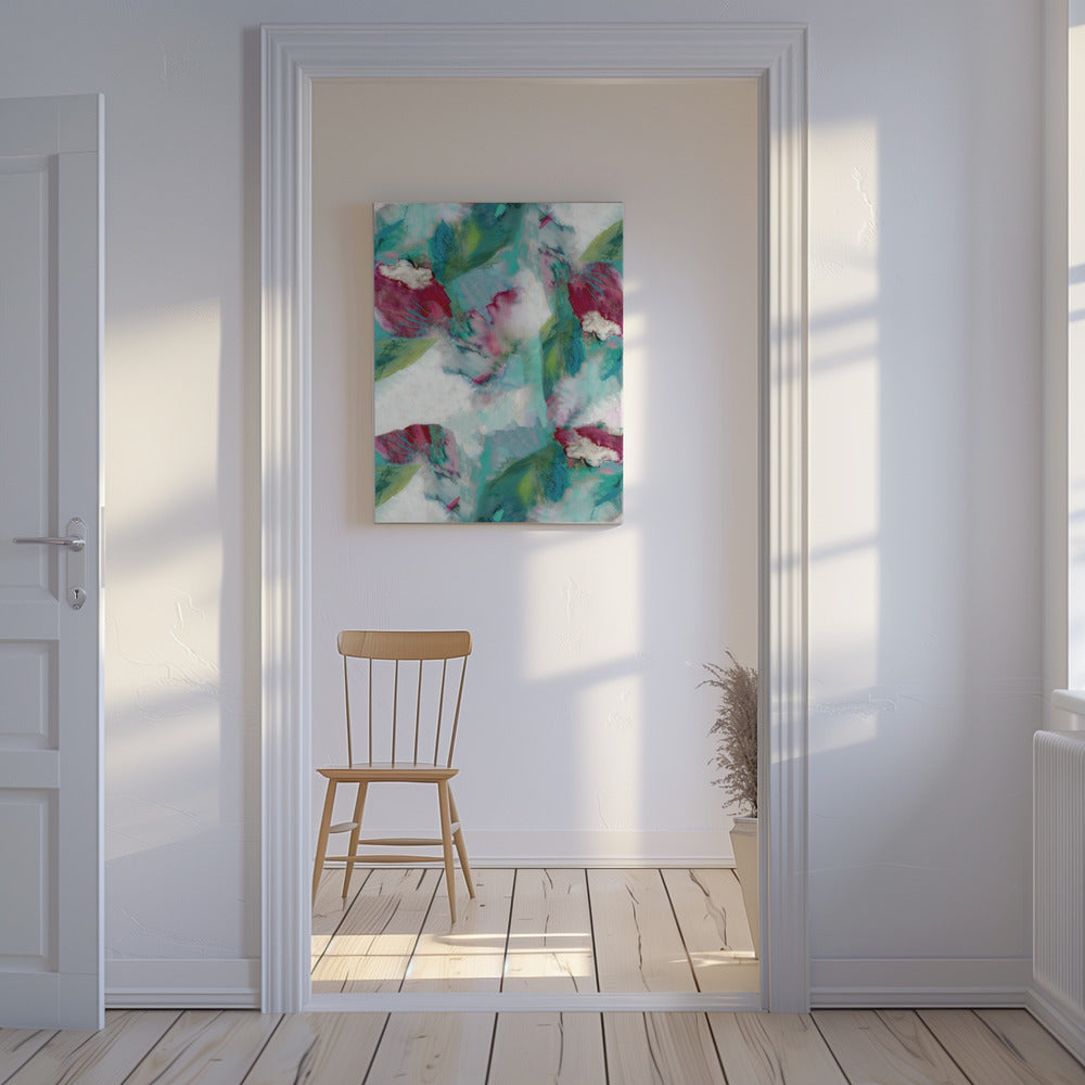 Gedurfde bloesemprint nr. 1 | Canvas