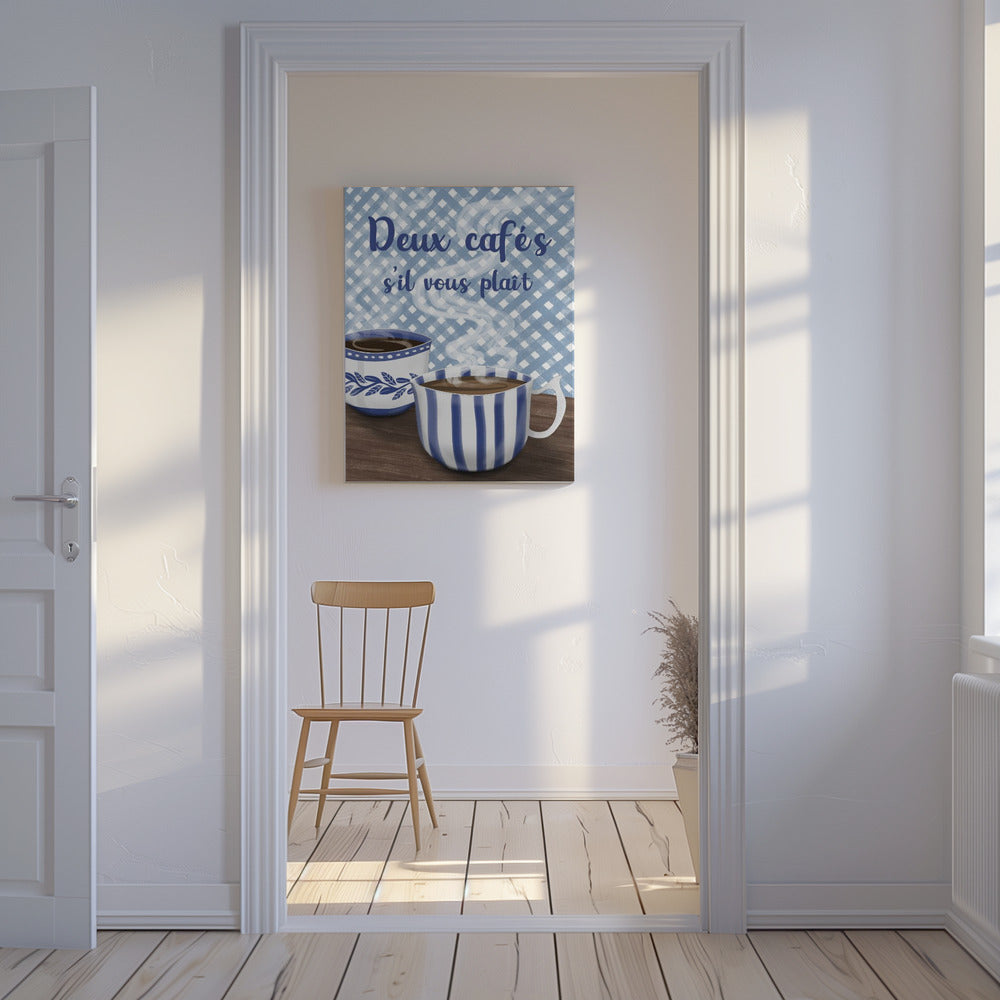 Twee koffie alstublieft | Canvas