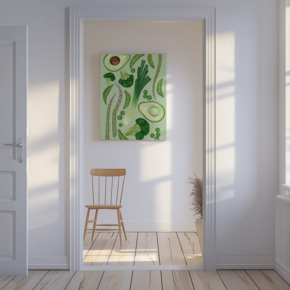 Groene groenten | Canvas