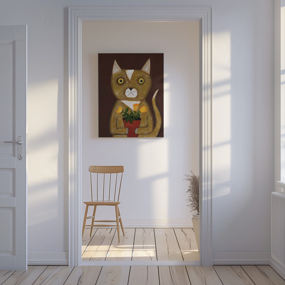Potplant Kat | Canvas