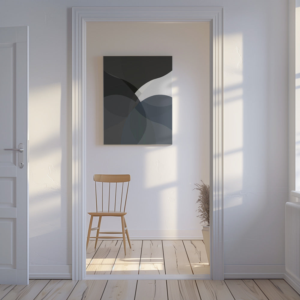 Abstracte neutrale vormen print 4 | Canvas