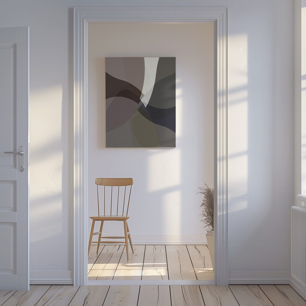 Abstracte neutrale vormen print 5 | Canvas