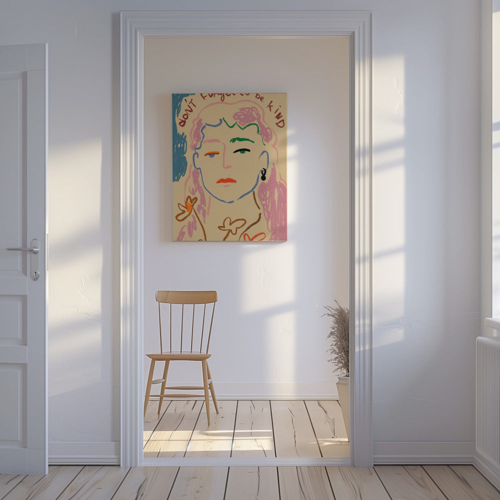 Vergeet niet aardig te zijn | Canvas