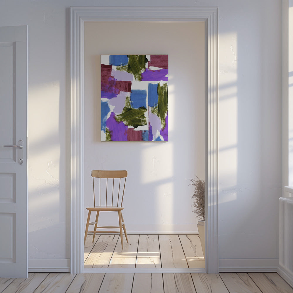 Diepe tinten Abstract 1 | Canvas