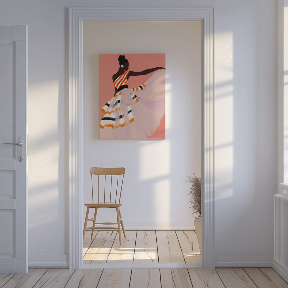 Dans van kleuren | Canvas