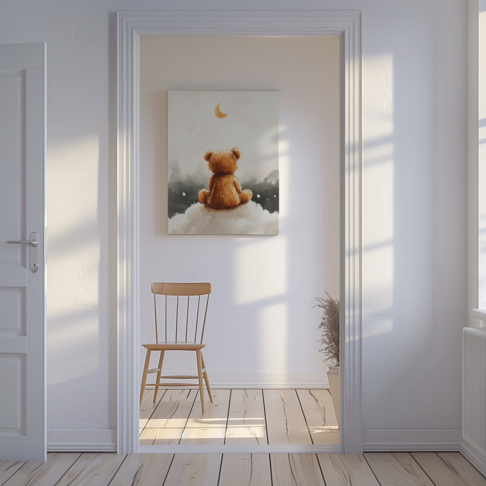 Maanverlichte berendromen | Canvas