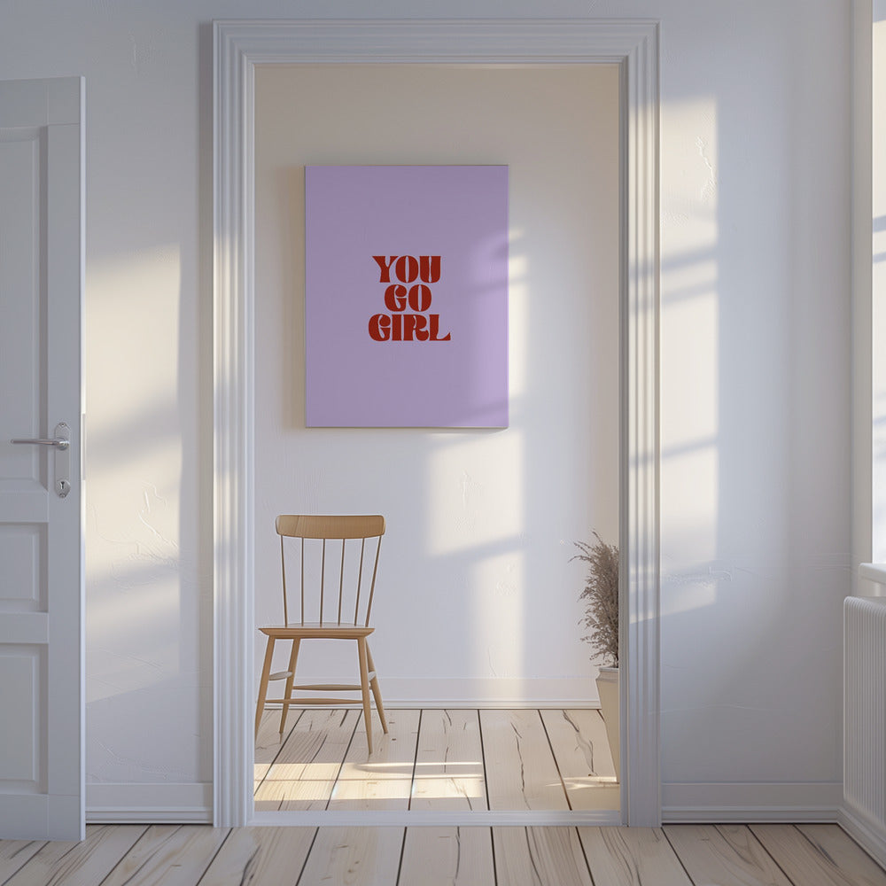 Ga zo door, meid | Canvas