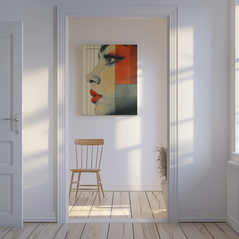 A Woman Face Vintage Poster (3) | Canvas