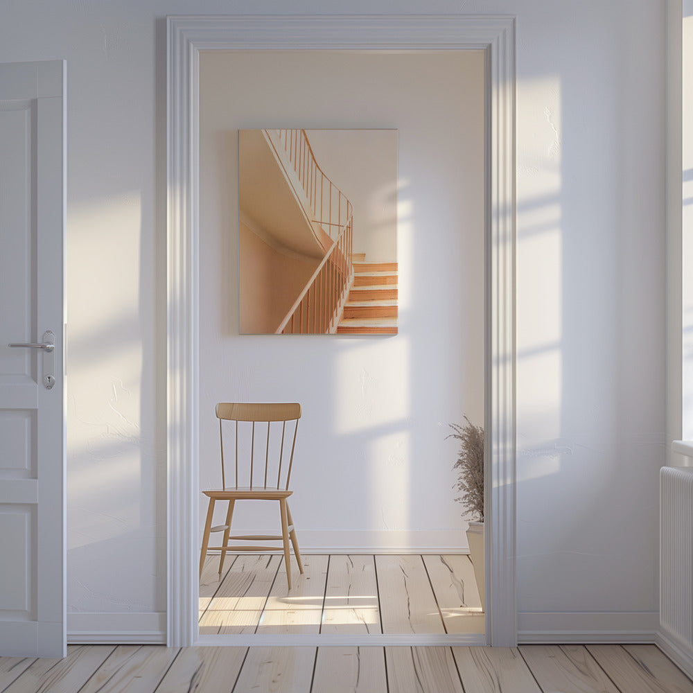 Oranje Trappen | Architectonisch Minimalisme | Canvas