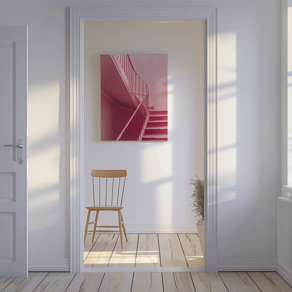 Plum Steps | Architectonisch minimalisme | Canvas