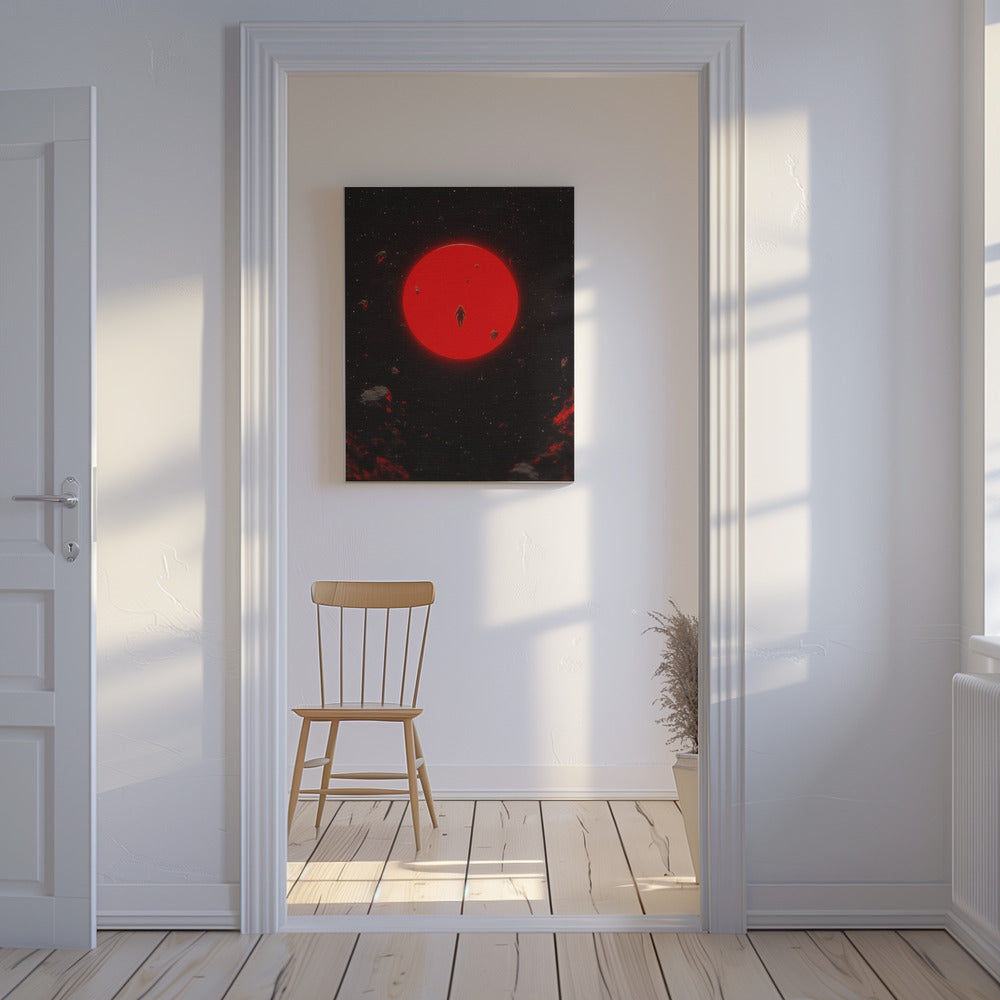 Rode Maan | Canvas