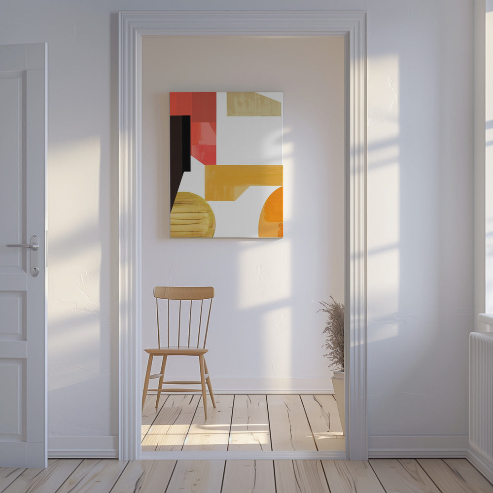 Geometrische warmte nr. 3 | Canvas