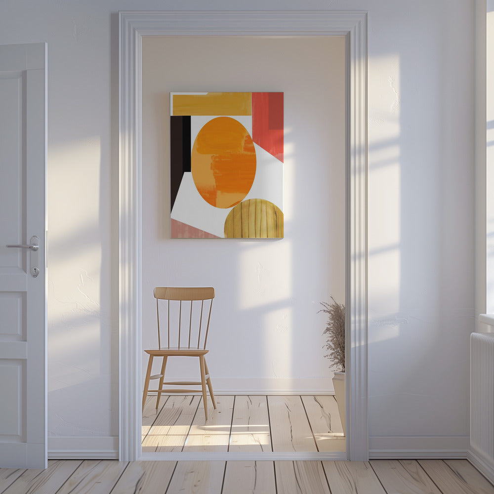 Geometrische warmte nr. 2 | Canvas