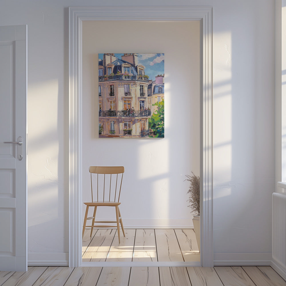 Parijs gebouw | Canvas