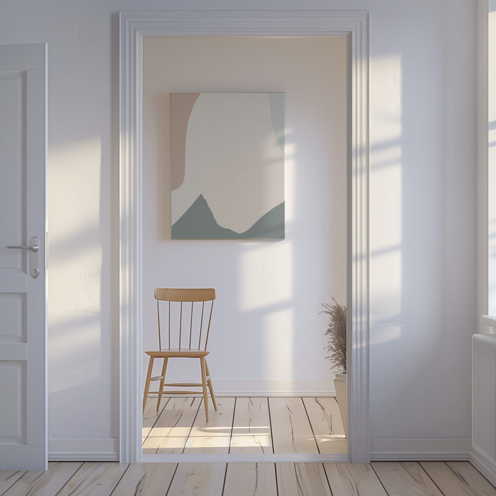Soothing Beige Abstract | Canvas