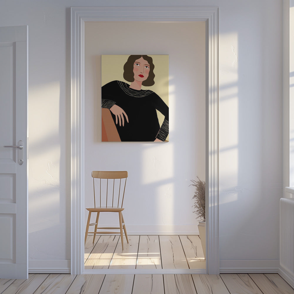 Vrouw ontspannen | Canvas